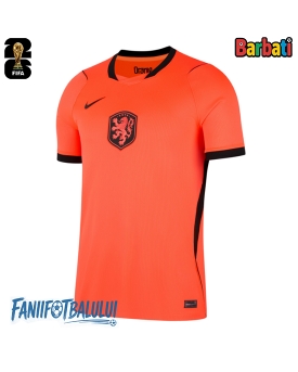 Țările de Jos Tricou Fotbal Replică Mondial 2026 Barbati Acasa